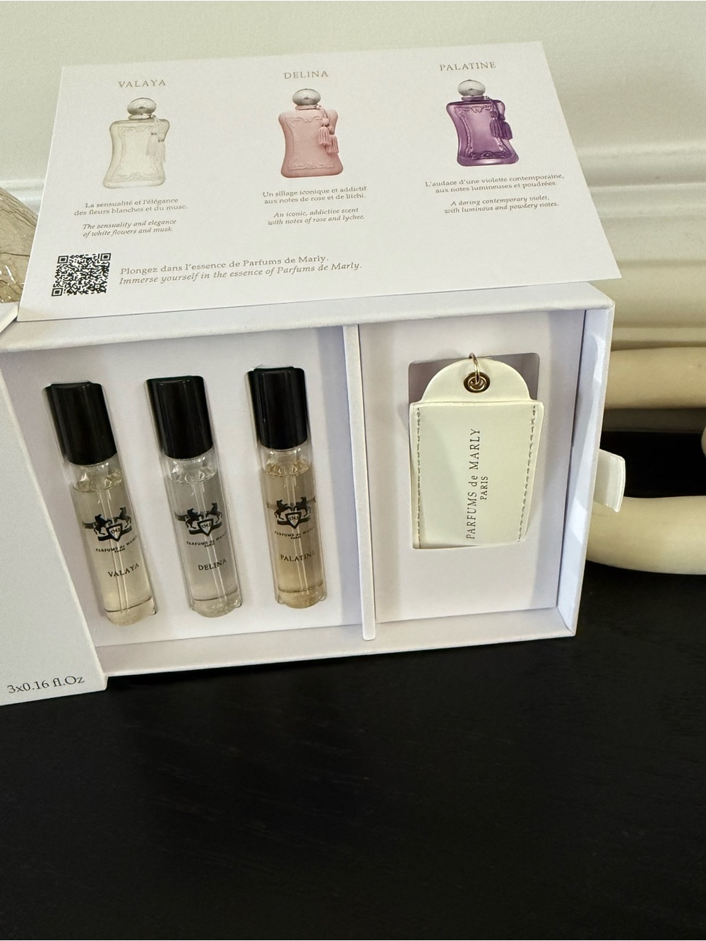 Feminine Discovery Set parfum de marly 3- 5 ml spray Valaya, Delina, Palatine